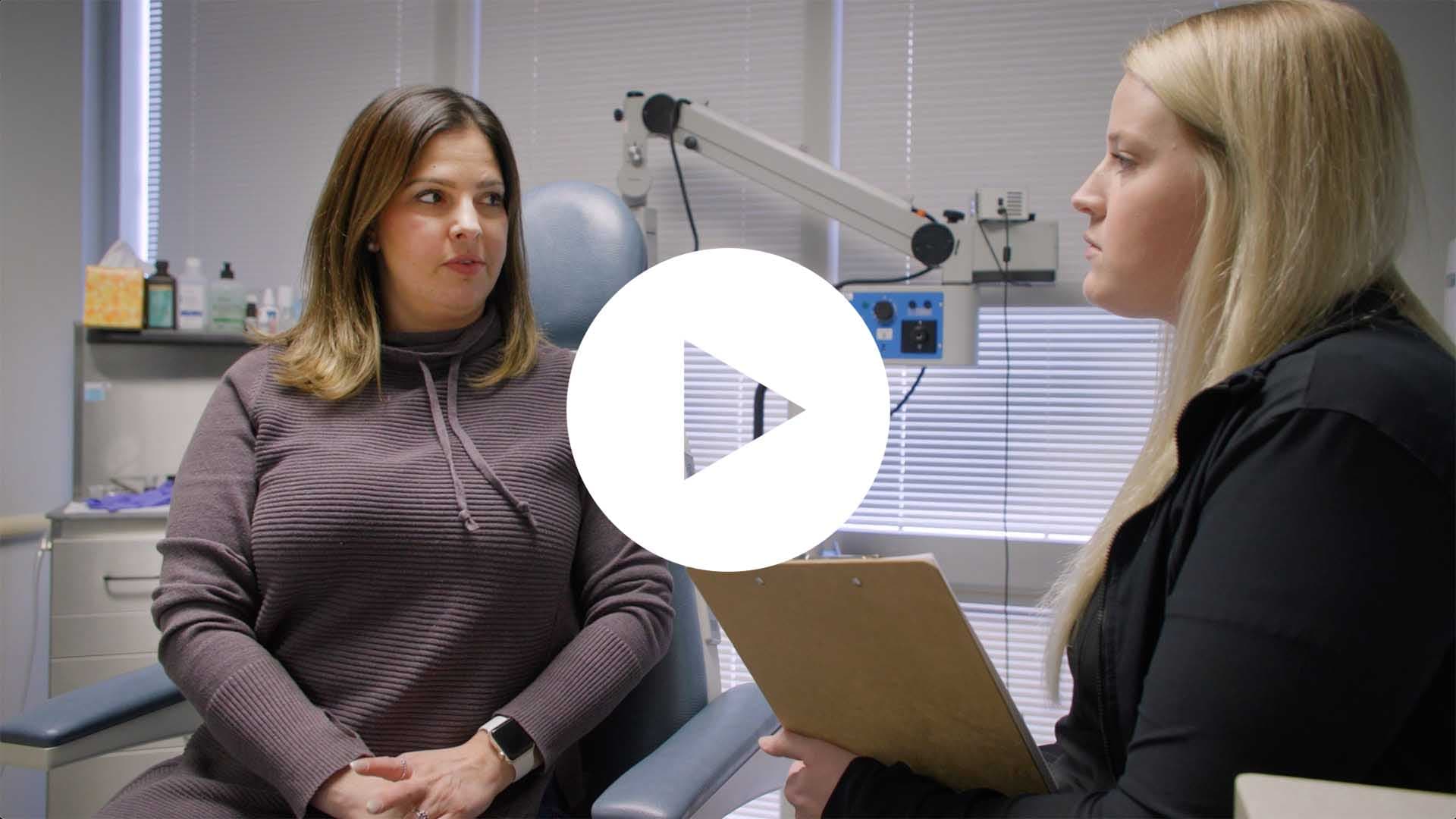 Patient testimonial video