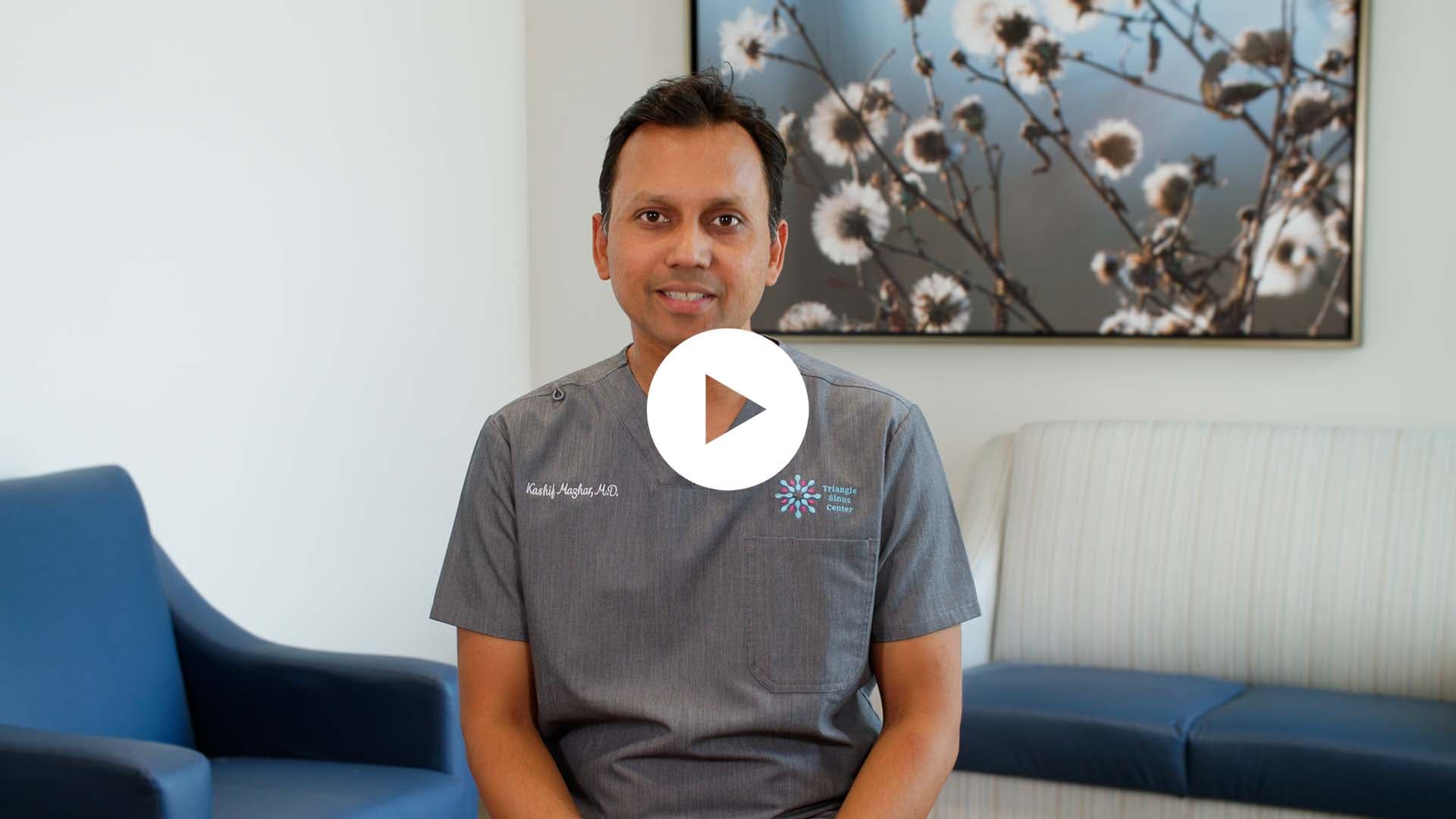 Balloon sinuplasty procedure animation